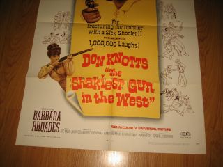Shakiest Gun in the West 1sh Movie Poster ' 68 Don Knotts 3