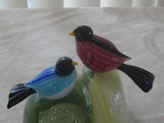 Vintage Barbini Murano Glass Birds Figurine EX NR 2