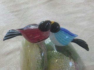 Vintage Barbini Murano Glass Birds Figurine EX NR 3