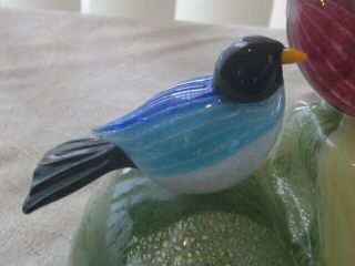 Vintage Barbini Murano Glass Birds Figurine EX NR 7