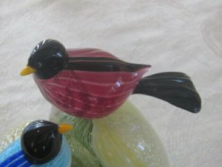 Vintage Barbini Murano Glass Birds Figurine EX NR 8