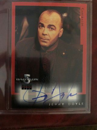 Babylon 5 Jerry Doyle Personally Autographed Limited Edition Trading Card