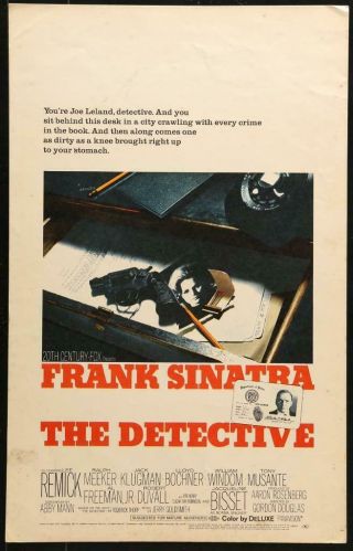 1968 Release Window Card The Detective Frank Sinatra Lee Remick