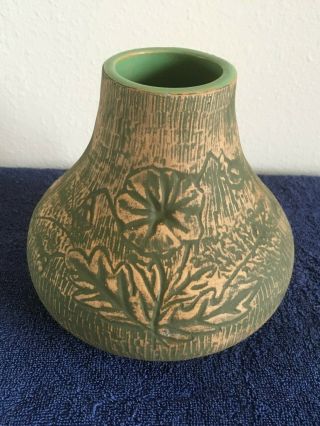 Vintage Red Wing Union Stoneware Co.  Brushware Vase