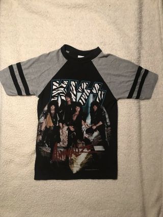 Rare Vintage Kiss,  " Animalize " Tour Tee - Shirt 1984,