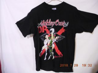 Vintage Motley Crue Dr Feelgood 1989 Concert Brockum Shirt Lg Heavy Glam Metal