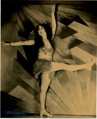 Vintage Press Photo Clara Bow Eugene Robert Richee Legs Stunning Dress