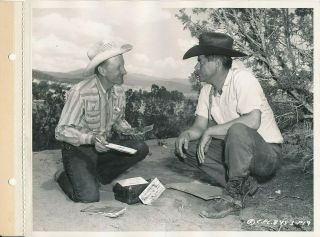 Glenn Ford Artist Peter Hurd Candid Vintage The Cowboy Key Book Photo