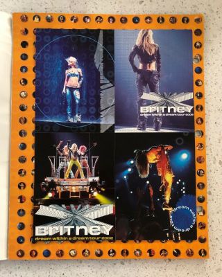 BRITNEY SPEARS 2002 DREAM WITHIN A DREAM TOUR PROGRAM BOOK / STICKERS 6