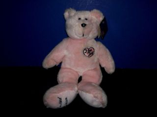 " I Love Lucy " Plush Teddy Bear Pink Limited Edition Stuffed Animalwith Tag