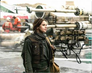 Felicity Jones " Rogue One: A Star Wars Story " Autographed 8x10 Signed Photo