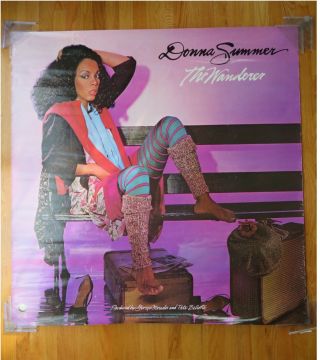 Vintage 1980 Donna Summer " The Wanderer " 48 In.  X 48 In.  Disco Poster