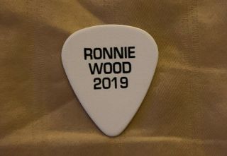 Rolling Stones Ronnie Wood concert guitar pick - 2019 No Filter Tour. 2
