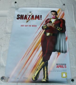 Shazam Zachary Levi Dc Comics Bus Shelter Movie Poster 4 
