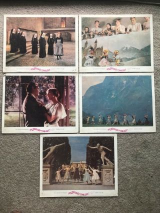 5 Lobby Cards 11x14: The Sound Of Music (1965) Julie Andrews