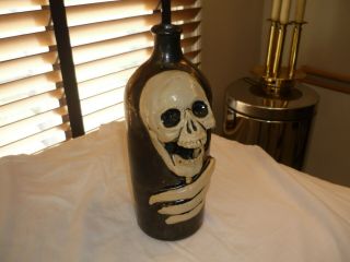 Large Pottery Face Jug/skull By Ryan Mckay Seagrove,  Nc