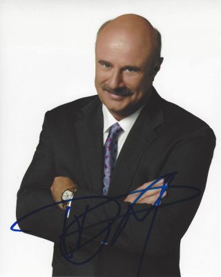 Dr.  Phil Mcgraw Signed Authentic 8x10 Photo C W/coa The Dr Phil Show Proof