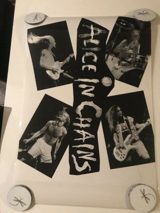 Alice In Chains Promo Poster - 1990 Live Facelift