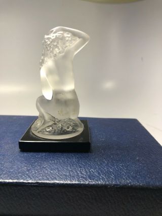 Vintage Lalique France Crystal Nude Naked Lady Figurine 4