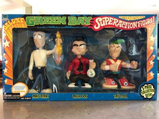 Green Day International Action Figure Full Set - All 3 In One Box