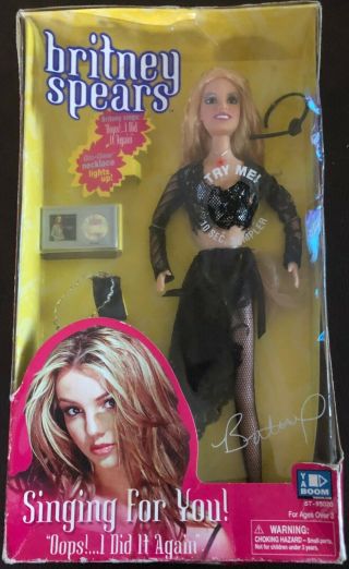 Rare Britney Spears Doll Singing For You Oops I Did It Again