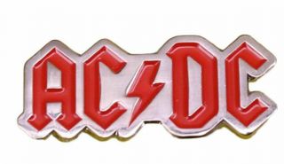 Ac/dc Rock Music Band Name Logo Enamel Metal Pin