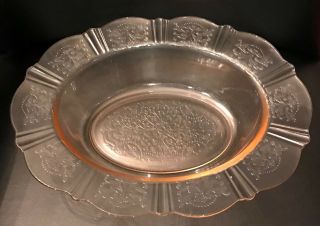 Two American Sweetheart Pink Depression Glass Oval Vegetable Bowls