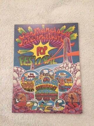 Oct 1968 San Francisco International Pop Festival Concert Postcard 2