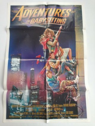 Adventures In Babysitting 1987 One Sheet Movie Folded Poster 27 " X 41 "