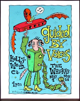 Guided By Voices Poster Silkscreen 1996 Whisky S/n By Dave Fremont