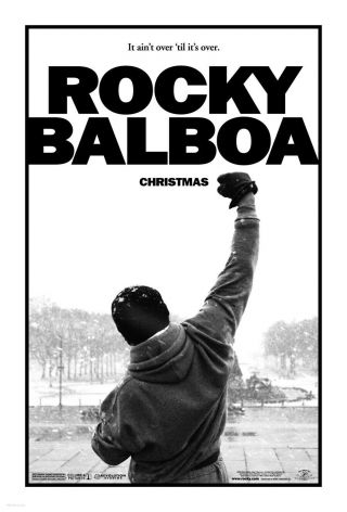 Rocky Balboa Movie Poster 2 Sided 27x40 Sylvester Stallone Burt Young