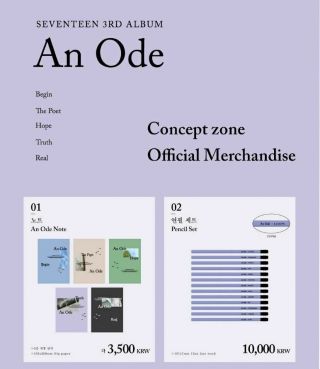 [seventeen] - [ An Ode ] Concept Zone Pop Up Store Official Md With Tracking
