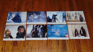 1980 Star Wars Empire Strikes Back Complete Set Of 8 Lobby Photo Cards