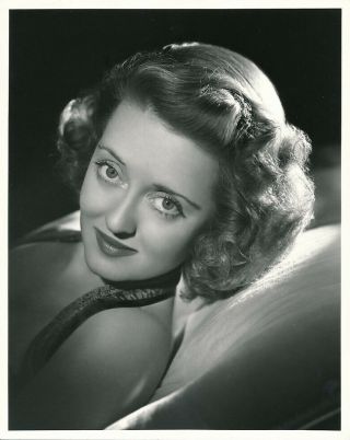 Bette Davis 1940 George Hurrell Warner Bros.  Studio Dbw Portrait Photo