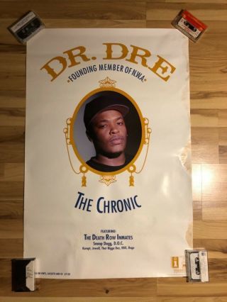 Dr Dre The Chronic Vintage 1992 Promo 24 X 36 Rap Poster
