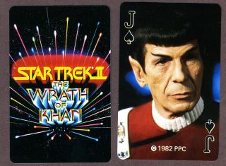Star Trek,  The Wrath Of Khan Playing Cards,  1982