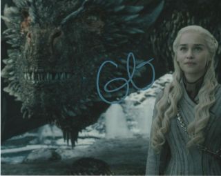 Emilia Clarke Game Of Thrones Signed Autographed 8x10 Photo E965