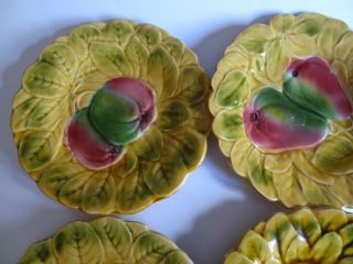 6 ANTIQUES FRENCH PLATES FAIENCE MAJOLICA SARREGUEMINES FRANCE 1920s ' 3