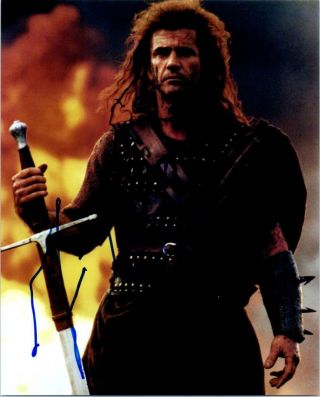 Mel Gibson 8x10 Autographed Photo Signed Picture And
