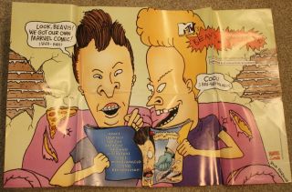 Beavis And Butt - Head Poster 1993 Marvel Comics