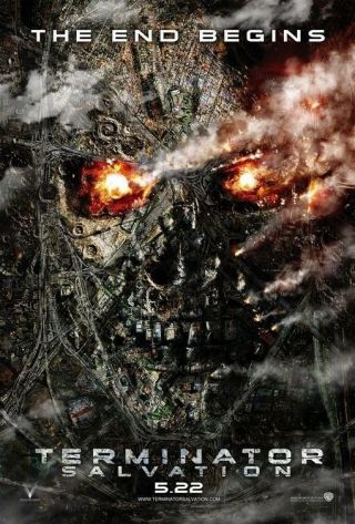 Terminator Salvation Movie Poster 2 Sided Advance 27x40