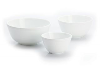 Mosser Glass: Mixing Bowl Set,  White Milk