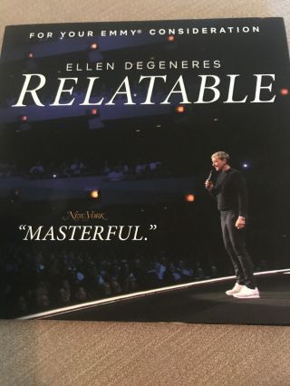 Ellen Degeneres Relatable Stand Up Special Netflix Fyc 2019