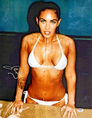 Megan Fox Sexy Authentic Signed 16x20 Photo Auto Water Psa Dna