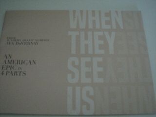 When They See Us Emmy Awards Pressbook Booklet Book They Were Boys
