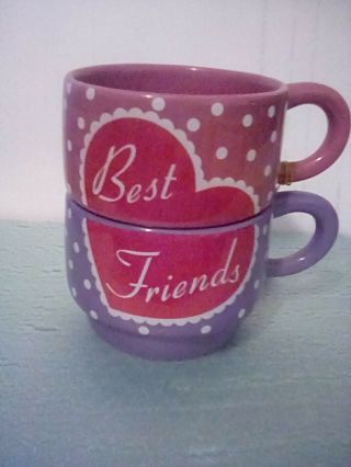 I Love Lucy Stacking Mugs Best Friends. ,  No Box