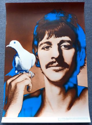 Beatles Richard Avedon Poster Ringo Starr - Germany 1967,  Very Good,