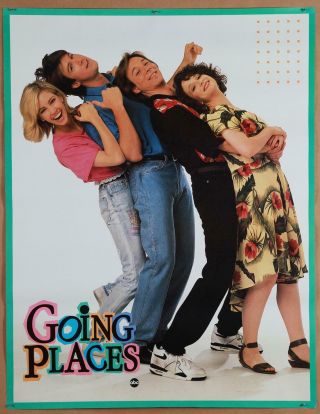 Going Places Abc Tv Poster Vg 25.  5x33 Rolled 1990 H.  Locklear