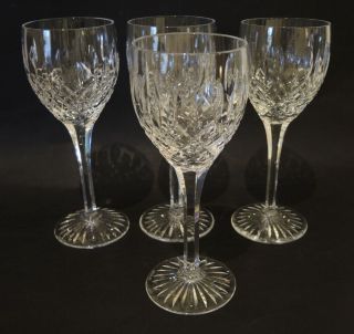 4 Vintage Stuart Crystal Shaftesbury Wine Glasses 17.  3cm