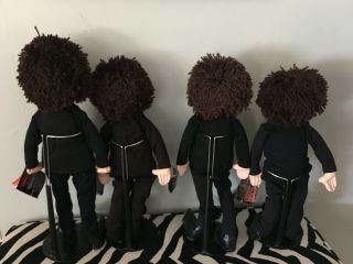 THE BEATLES FOREVER 1987 Applause Set of 4 Plush Dolls w/Stands Booklets 2